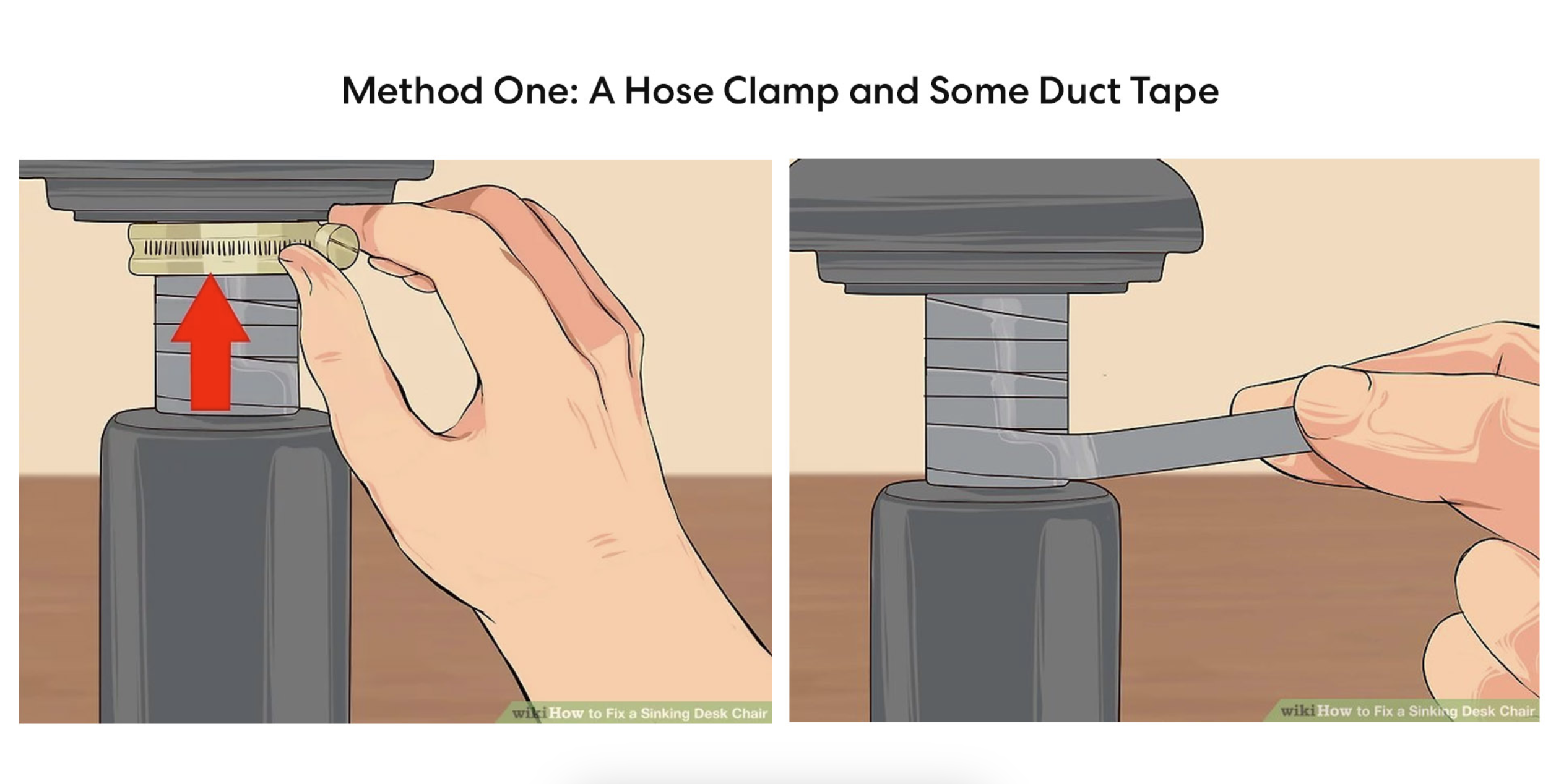 Using a Hose Clamp or Duct Tape